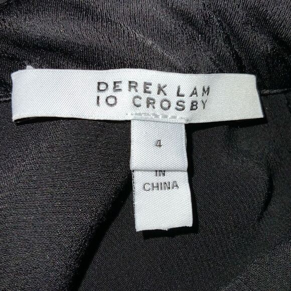 DEREK LAM 10 CROSBY Black Blouse size 4 - Picture 8 of 10